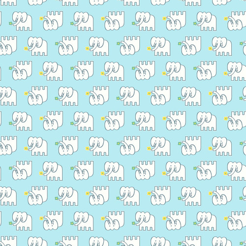 Elephant – Nursery – Fabric by the Yard
