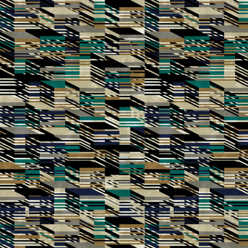 Geometric print fabric - Stacked in Original