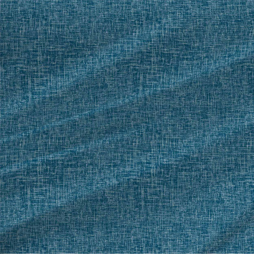 Danielle Deep Water Reverse textured fabric with layered crosshatch linework and tonal blue woven-style detail.