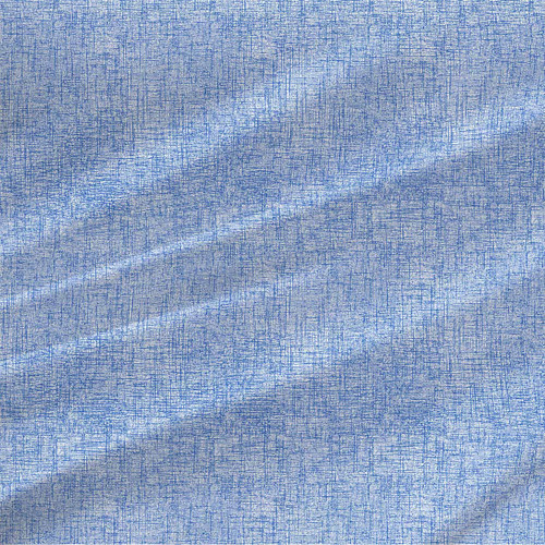 Metro abstract texture fabric in Bright Blue with fine crosshatch linework and a woven-look allover pattern.