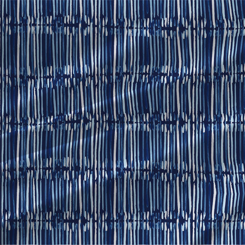 Waterfall – Indigo – abstract stripe fabric by the yard