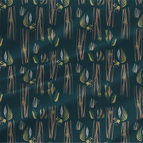Sayulita – Forest Dream – modern botanical fabric by the yard
