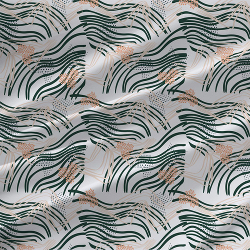Rise – Ocean – abstract modern fabric by the yard