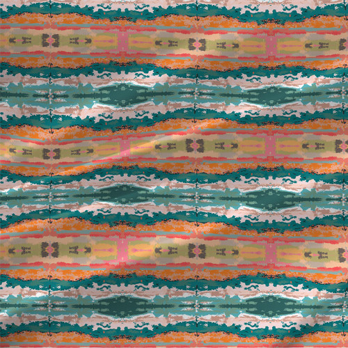 Stripe fabric print - Flow in Tropical Colorway Stripe fabric print - Flow in Tropical Colorway