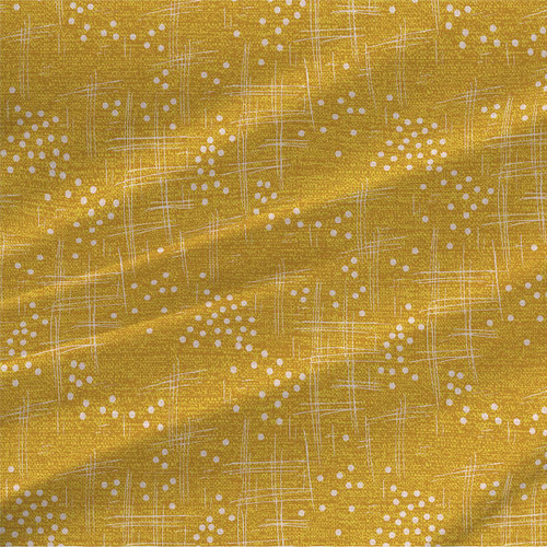 Abstract fabric print - Wind in Golden Yellow