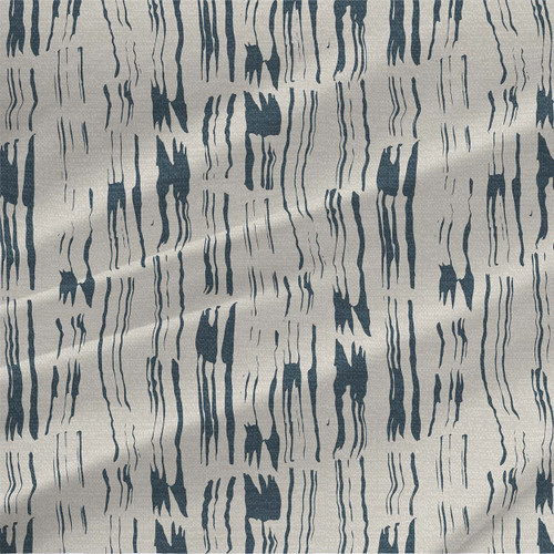 Tree Bark – Light Grey – abstract stripe fabric by the yard with blue-grey vertical bark markings on a light grey ground