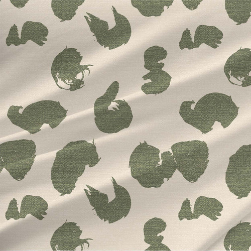 Abstract fabric print - Calligraphy Trace in Cream Abstract fabric print - Calligraphy Trace in Cream