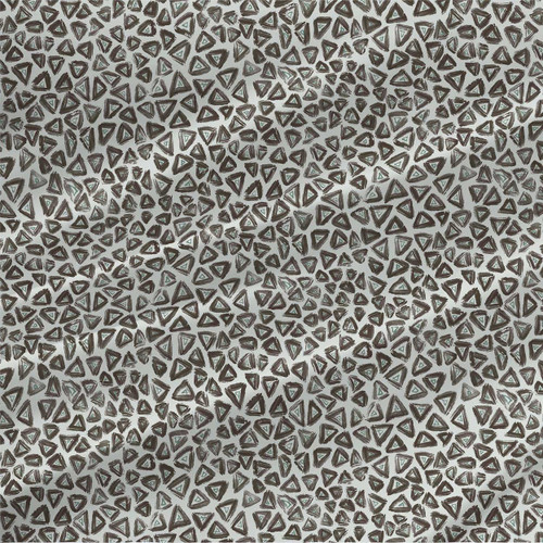 Hand Drawn Triangles – Brown Green – Geometric Fabric by the Yard