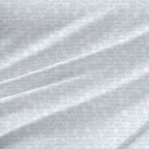 Floral fabric print - Traveling Vines in Open Sky colorway Floral fabric print - Traveling Vines in Open Sky colorway