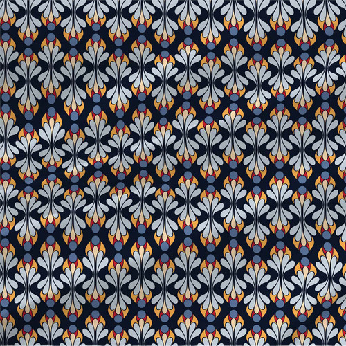 Deconstructed Wild – Open Sky – Art Deco Geometric Fabric by the Yard