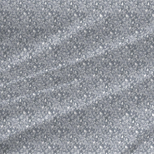 Floral fabric print - Thicket in Stormy colorway