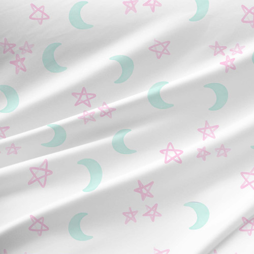 Daydream Grande – Milky Way – Moon and Stars Fabric by the Yard