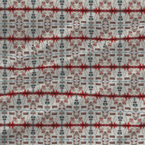 Fiery Sunset – Original Art – Abstract Geometric Fabric by the Yard