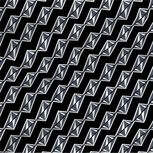 Stripe fabric print - Shard in Mono colorway.