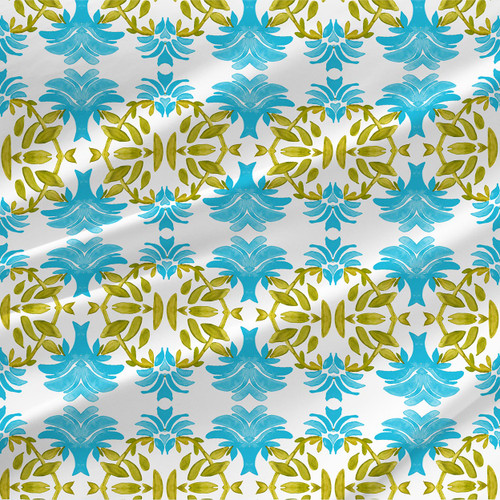 Floral fabric print - Newport Mini in Pool Floral fabric print - Newport Mini in Pool