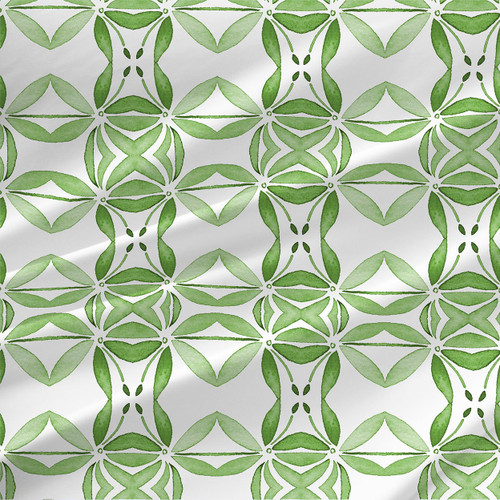 Floral fabric print - Grotto Mini in Verde green