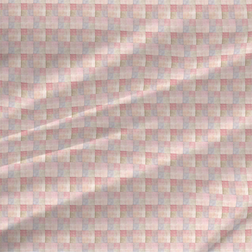 Serene Sapphire – pale rose, lavender, blue, and sage patchwork fabric by the yard