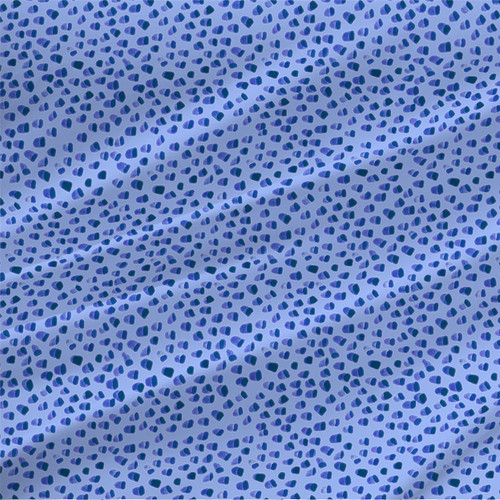 Uranus Magnificum Grande Azure blue abstract pebble fabric by the yard