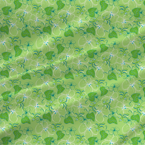 Tropical print fabric Caryn in Green.