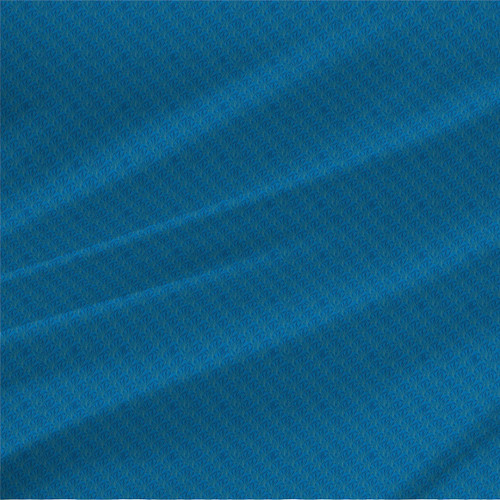 Twilight Manicata Mini Azure fabric with small-scale tonal blue tropical leaves