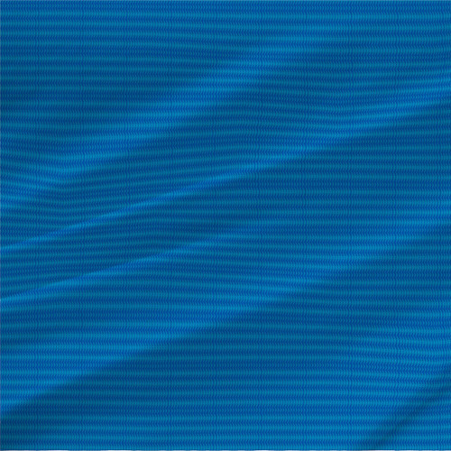 Flora Triseca Mini textured stripe fabric in tonal aqua and navy blue