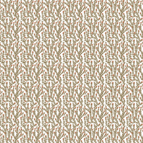 Pond Lilies floral fabric by the yard in Autumn colorway.