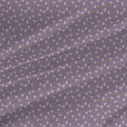 Floral print fabric - Busy Blooms in Purple Faded Floral print fabric - Busy Blooms in Purple Faded