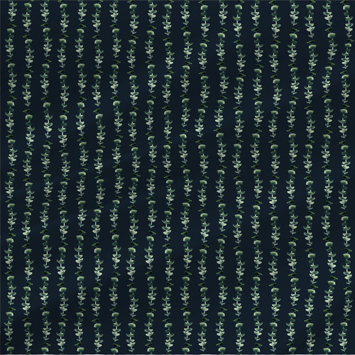 Eucalyptus leaf stripe fabric in Indigo Eucalyptus leaf stripe fabric in Indigo