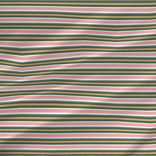 Bold Stripes fabric by the yard with horizontal stripe patterns in black, blue, blush, green, and persimmon colorways for quilting, apparel, accessories, and home decor.