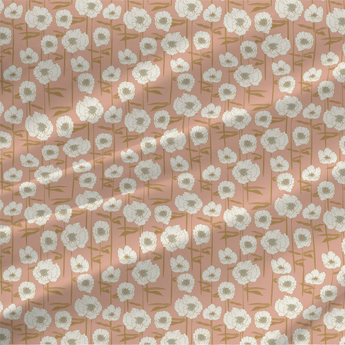 Bed of Poppies in Blush Bed of Poppies in Blush