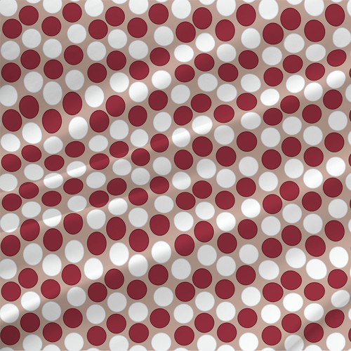 Winter Berries Polka Dot fabric in Cranberry Frost Winter Berries Polka Dot fabric in Cranberry Frost