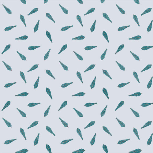 Spruce Branches fabric by Ash Clark in Cranberry Frost colorway