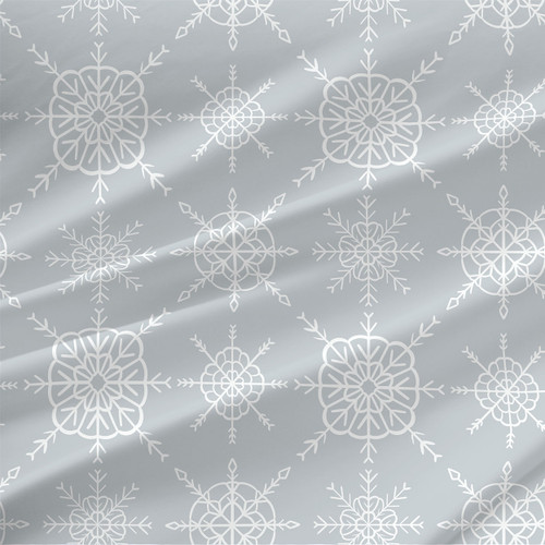 Intricate Snowflakes fabric by Ash Clark in Cranberry Frost colorway. Intricate Snowflakes fabric by Ash Clark in Cranberry Frost colorway.