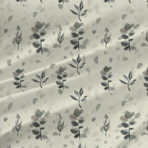 Shadow Petals floral fabric by Saphron Atelier in Cream