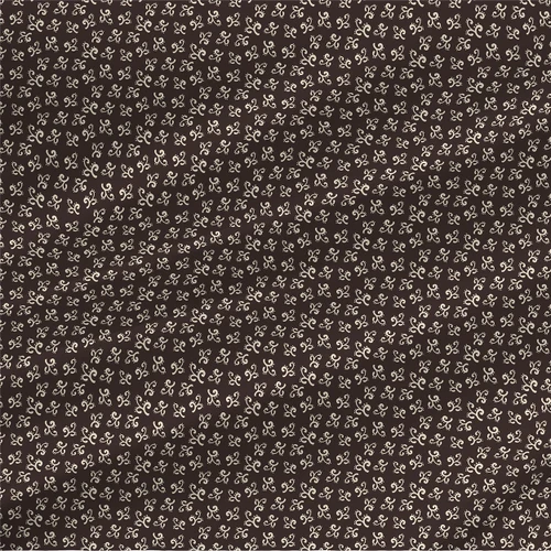 Petite Damask Sprig – Chocolate Truffle – Fabric by the Yard