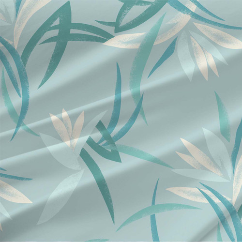Tropical print fabric - Abstract Grande in Spa colorway Tropical print fabric - Abstract Grande in Spa colorway