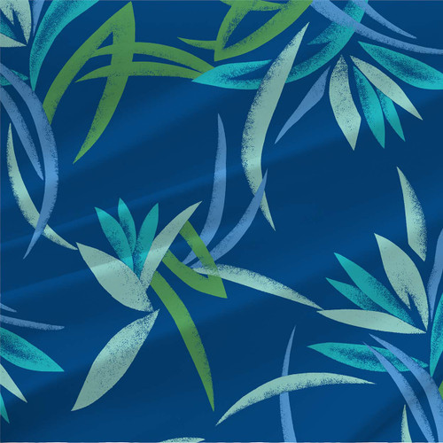 Abstract Grande – Blue Moon – large-scale botanical fabric by the yard