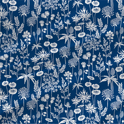 Floral print fabric - Botanica Mini in Ocean blue and white Floral print fabric - Botanica Mini in Ocean blue and white
