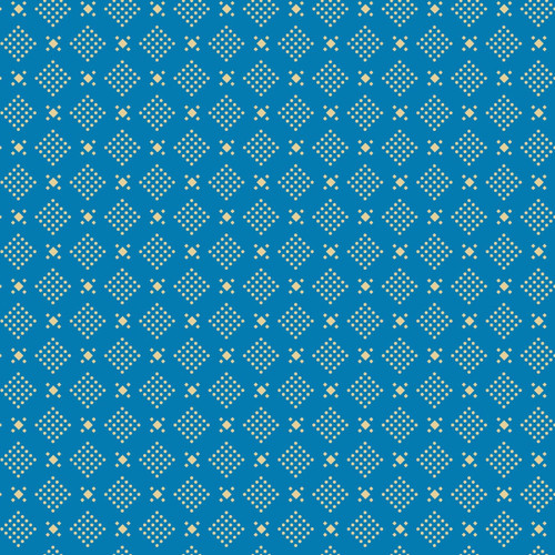 Dice – Lake – geometric dot fabric by the yard