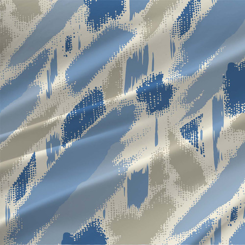 Impression – River – abstract brushstroke fabric by the yard