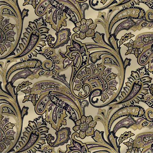 Paisley – Regal – ornate paisley fabric by the yard