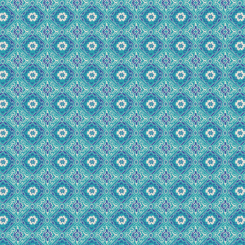 Tiles – Breeze – Moroccan tile fabric by the yard