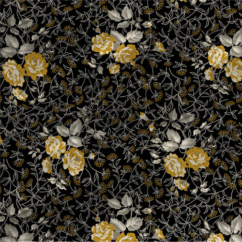 Sonnet – Evening – romantic floral fabric by the yard