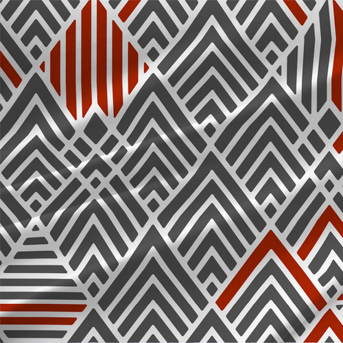Geometric print fabric - Enigma in Buckeye