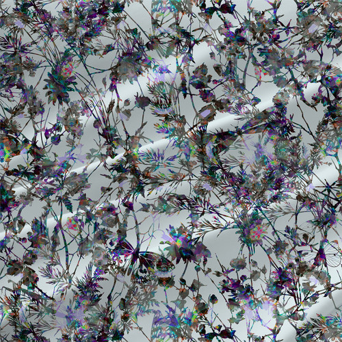 Dream Forest – Original – Abstract botanical forest fabric by the yard