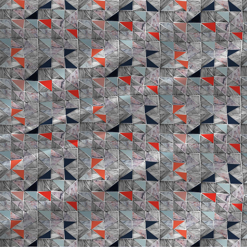 Abstract print fabric - Cut Marbles in Red and black colorway Abstract print fabric - Cut Marbles in Red and black colorway