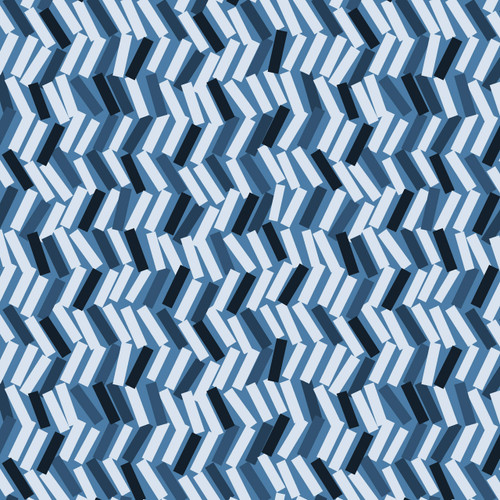 Tip – Denim – Modern geometric chevron fabric by the yard