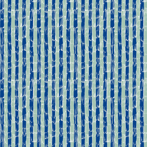 Stripe fabric print - Highway in River Blue Colorway