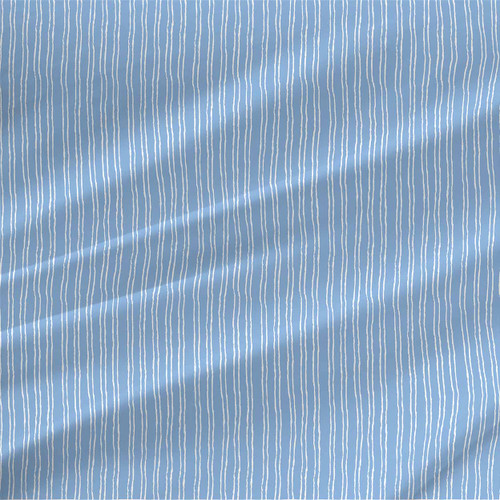 Code – Chambray – Fine Stripe Fabric by the Yard