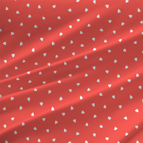 Delight – Lipstick – Mini Hearts Fabric by the Yard